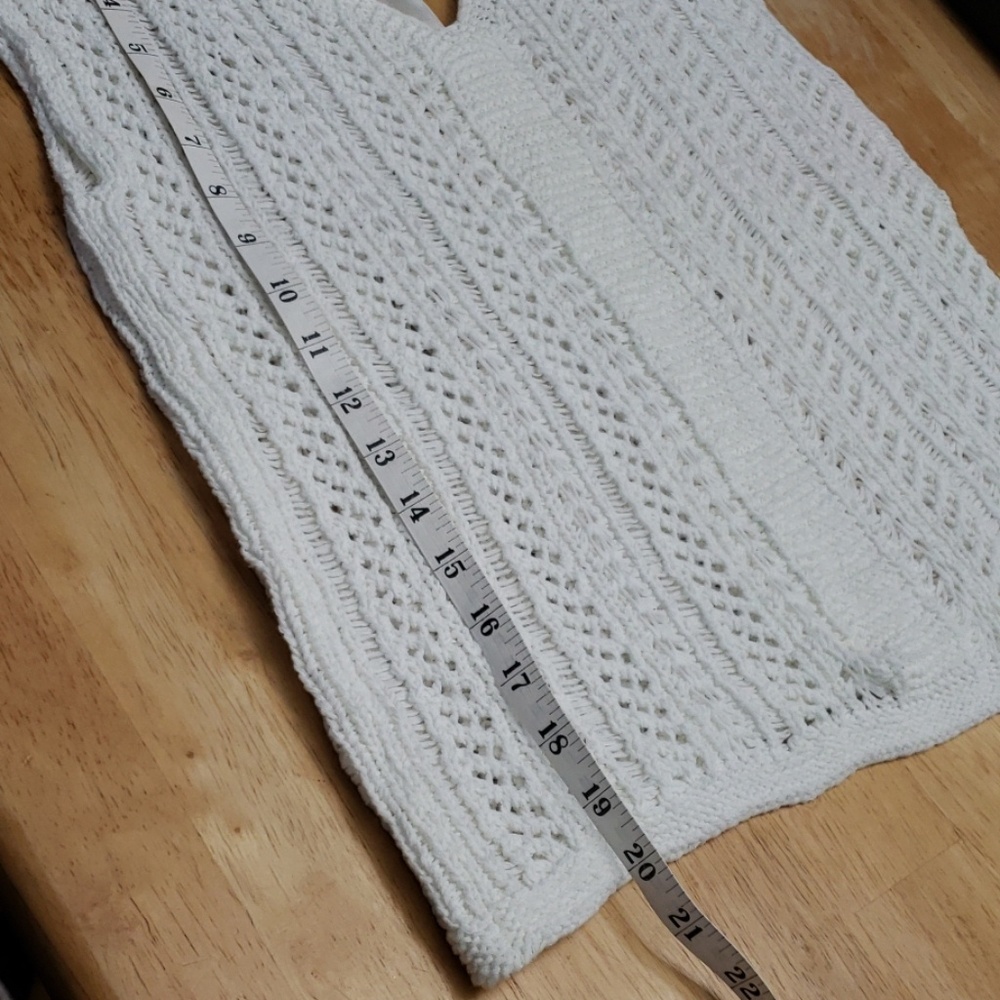 LOFT Open Knit Sleeveless Top - Picture 8 of 8